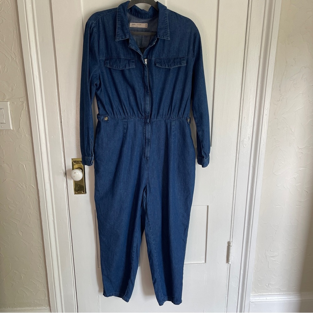 ASOS Denim Jumpsuit. Size 16